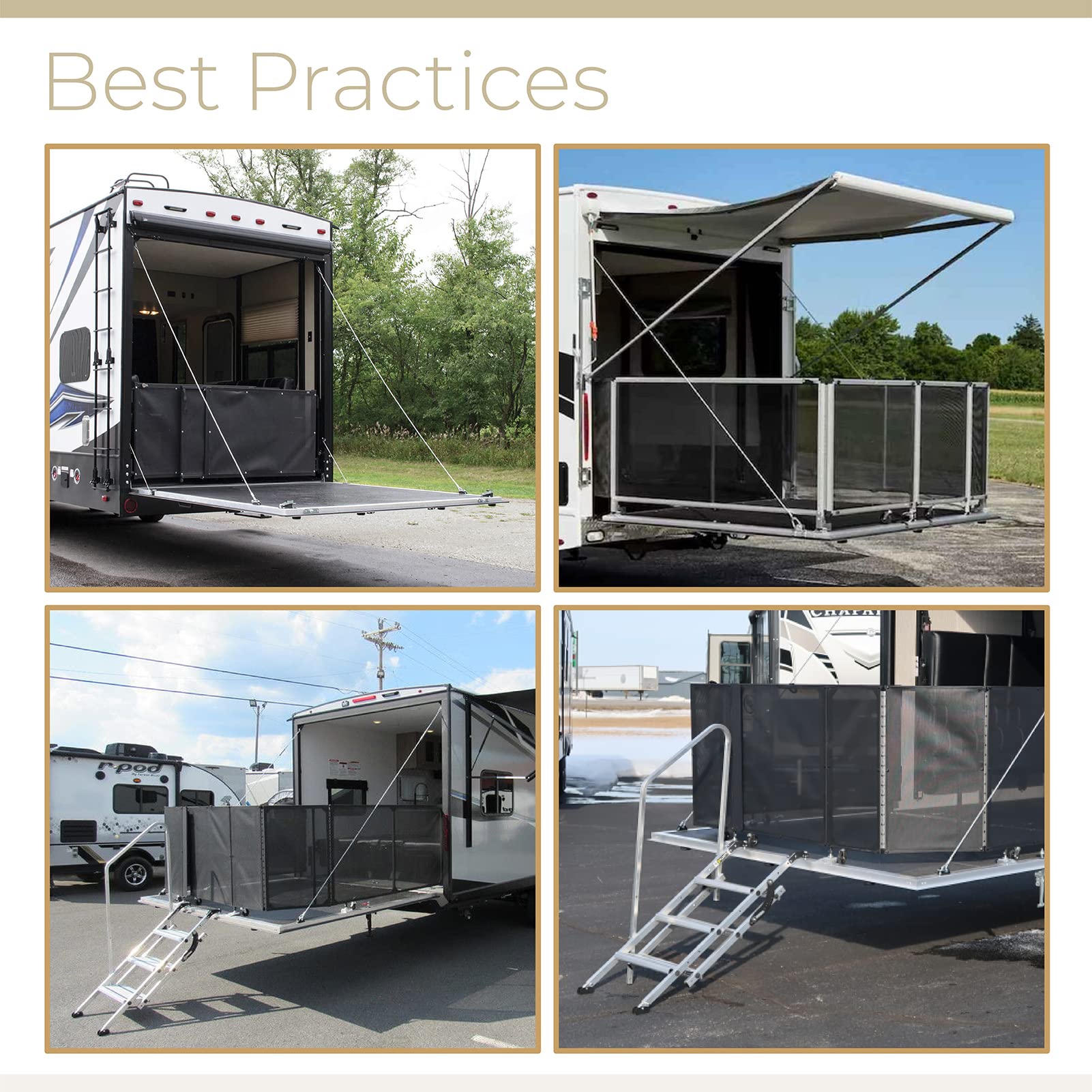 Toy Hauler Patio Kit with Conversion Cable - Universal Fit for 109