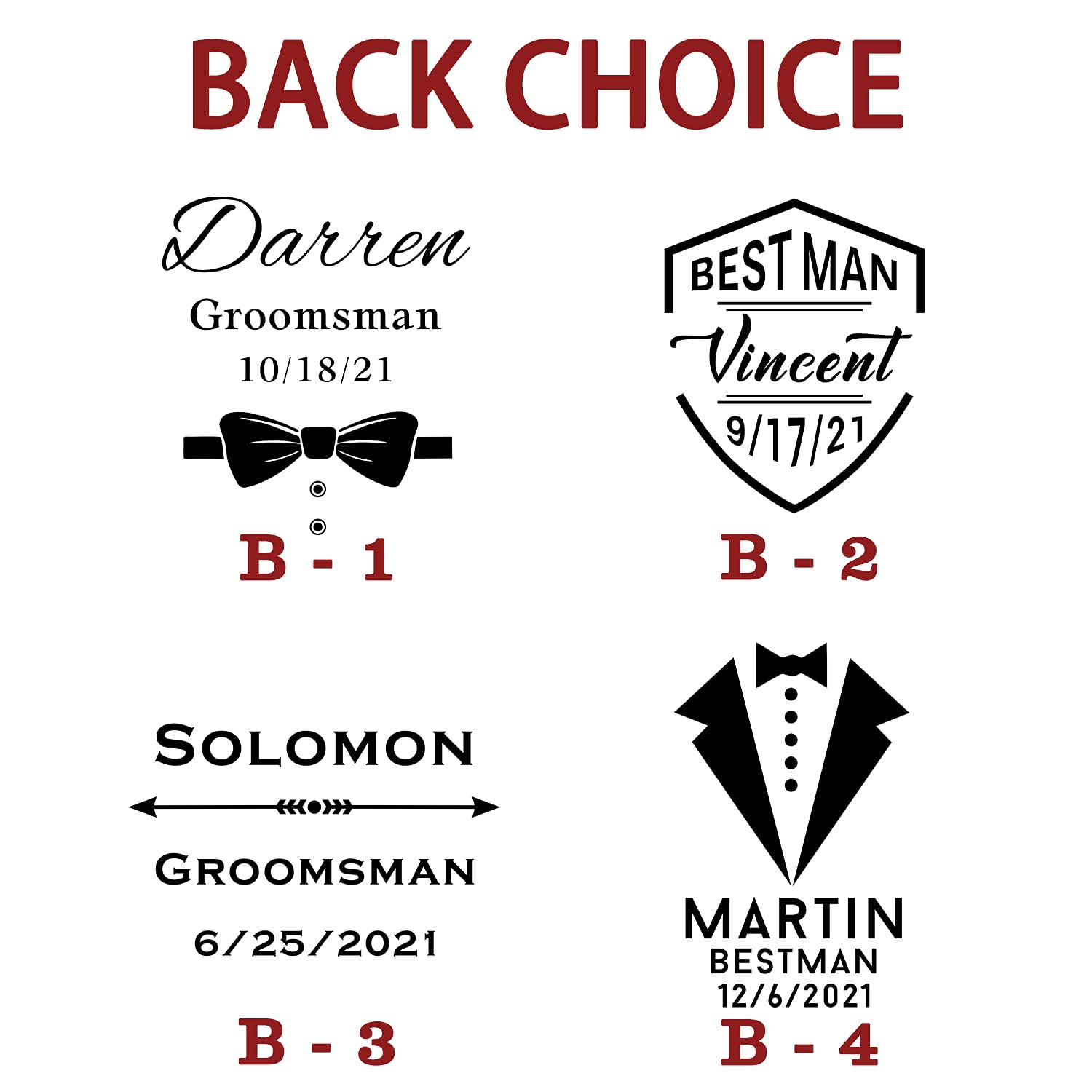 Custom Engraved Groomsmen Wallets Set - Personalized Metal Money Clip & Credit Card Holder - Best Man Wedding Gift Ideas - Black Aluminum Wallets for Groomsmen, Best Man, Ushers - Perfect for Wedding Parties, Bachelor Gifts & Anniversary Presents