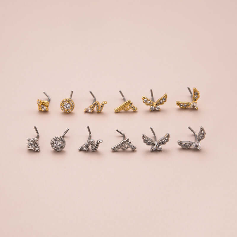 Hypoallergenic Animal Nose Ring Piercings for Sensitive Skin | BJ630 - Perfect for Cow, Bull, and Livestock Jewelry - Ideal for Farm Animals, Shows, and Veterinary Use