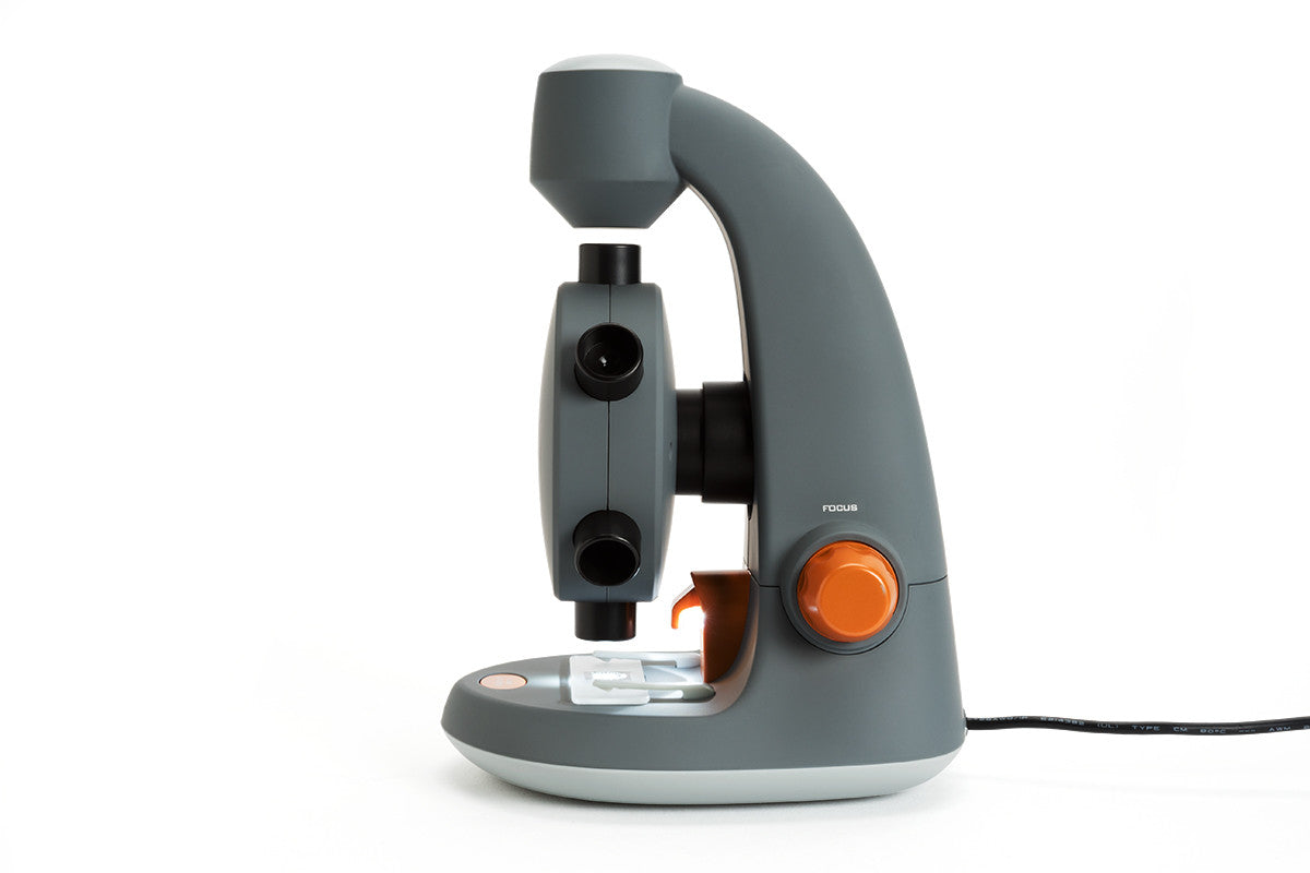 MicroSpin 2 MP Digital Microscope with Adjustable LED - High Resolution USB Microscope for Coin Collecting, Jewelry Inspection & Science Education