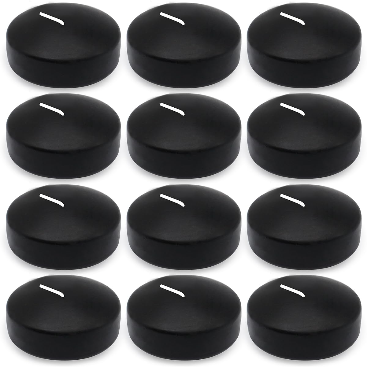 10-Hour Black Floating Candles - Set of 12 for Vases, Weddings & Pools