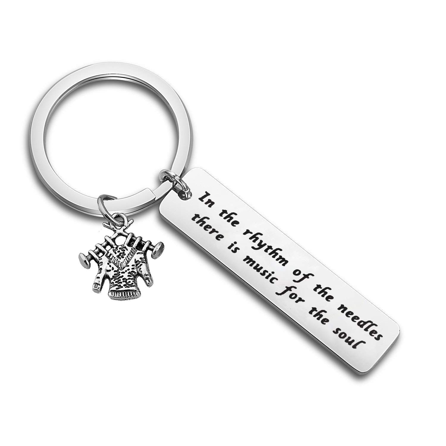 Crochet Keychain Gift for Knitters - Handmade Yarn Accessory for Knitting Lovers - Perfect for Crafters, DIY Enthusiasts & Yarn Art Gifts (Ideal for Birthdays, Christmas & Teacher Appreciation)