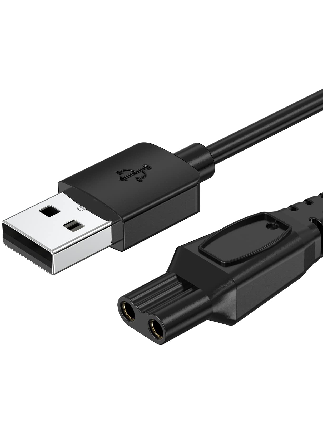 Original Skull Pitbull Charger Replacement - Mellbree USB Charging Cable Compatible with Skull Pitbull Electric Head & Face Shaver - Perfect for Home, Travel & Gym Use