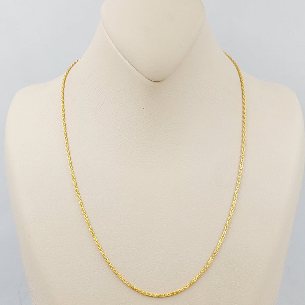 50cm Thin Rope Chain Necklace for Women - Dainty Gold or Silver Plated Layering Chain - Perfect for Everyday Wear, Gift Giving & Jewelry Stacking