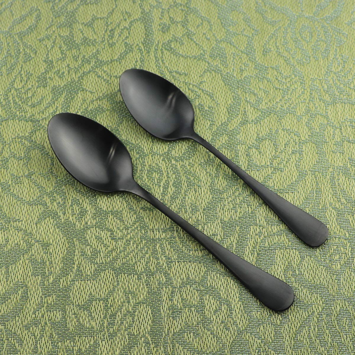 20-Piece Matte Black Stainless Steel Flatware Set - Satin Finish Silverware for 4 - Durable Kitchen & Dining Utensils - Dishwasher Safe Cutlery Set for Home, Restaurant & Party Use - Perfect for Everyday Meals, Dinner Parties & Special Occasions