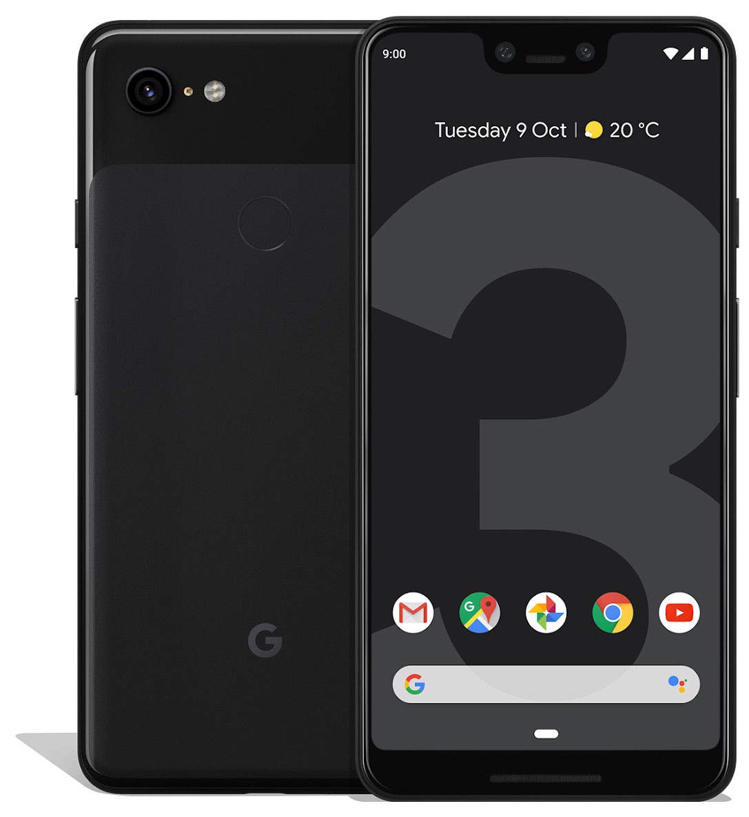 Google Pixel 3 XL 64GB Unlocked Smartphone - 12.2MP Dual Pixel Camera, 8MP Front Camera, 4G LTE GSM/CDMA - Just Black (Renewed) - Perfect for Photography, Streaming & Business Use