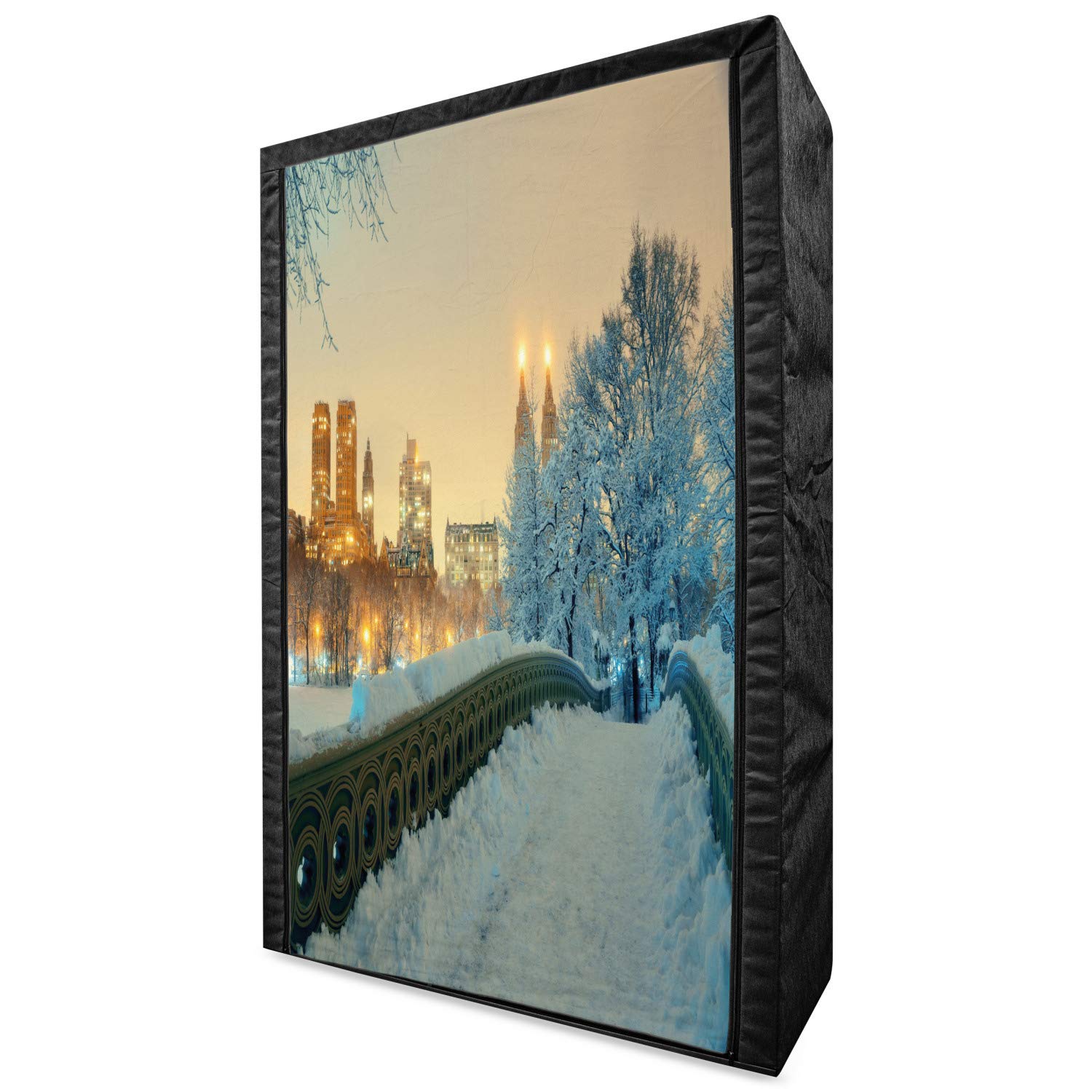 Ambesonne Winter Portable Fabric Wardrobe - 42.5