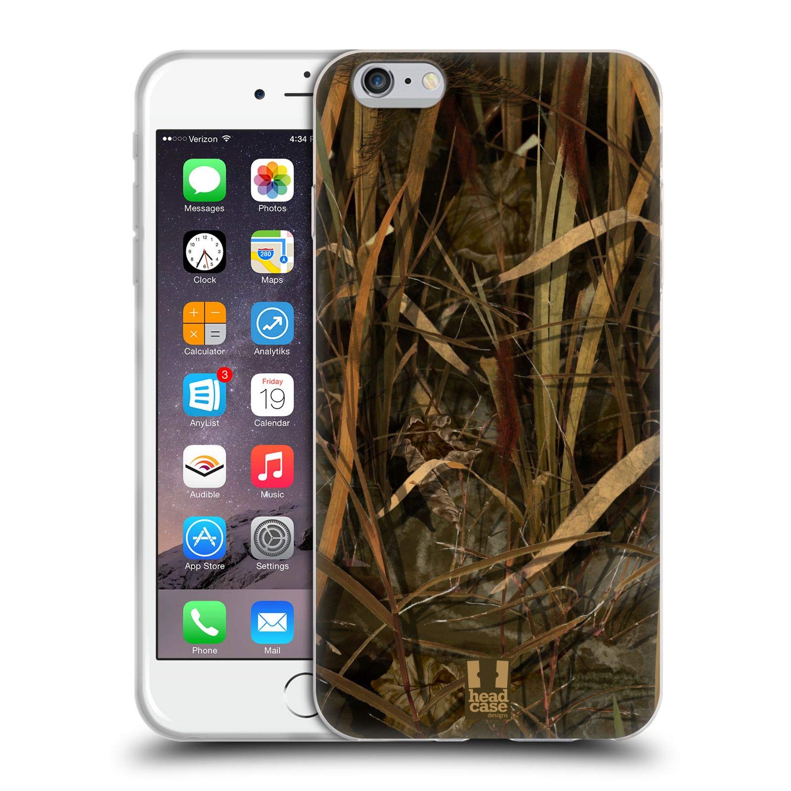 Camouflage Hunting Soft Gel Case for Apple iPhone 6 Plus/6s Plus - Waterfowl Season Design by Head Case | Perfect for Outdoor Adventures & Duck Hunting