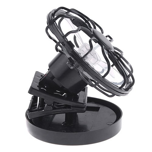 Clip-on Solar Powered Fan - Portable Cooling Fan with Energy-Saving Solar Panel for Outdoor, Camping, Patio & Home Use