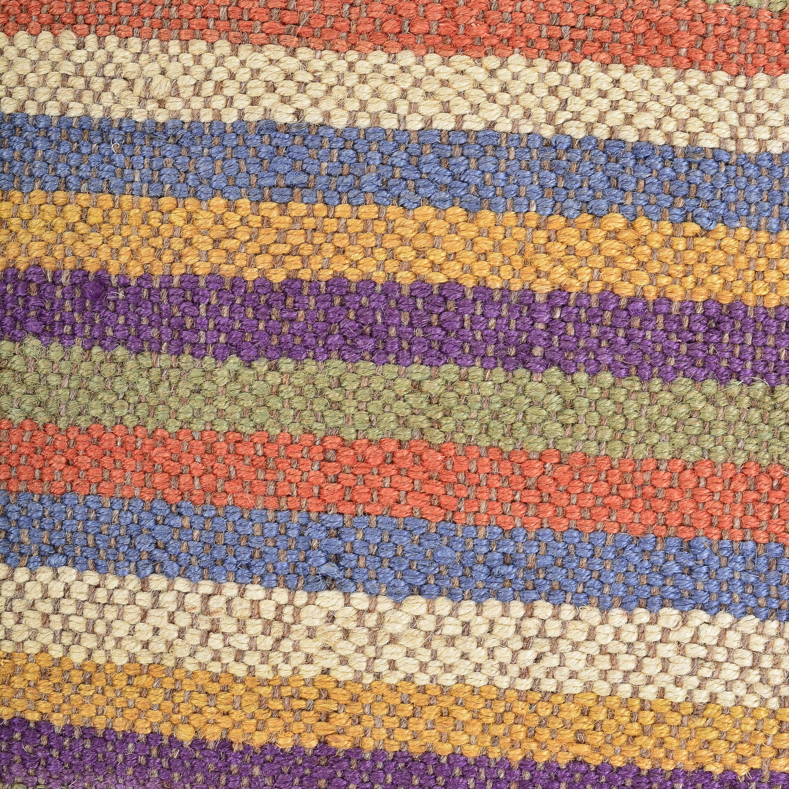 Trade Star Exports Set of 5 Handwoven Indian Kilim Pillow Covers 18x18 - Bohemian Jute Throw Cushion Cases for Sofa, Bed & Home Decor | Boho Chic Living Room, Bedroom & Outdoor Pillow Covers
