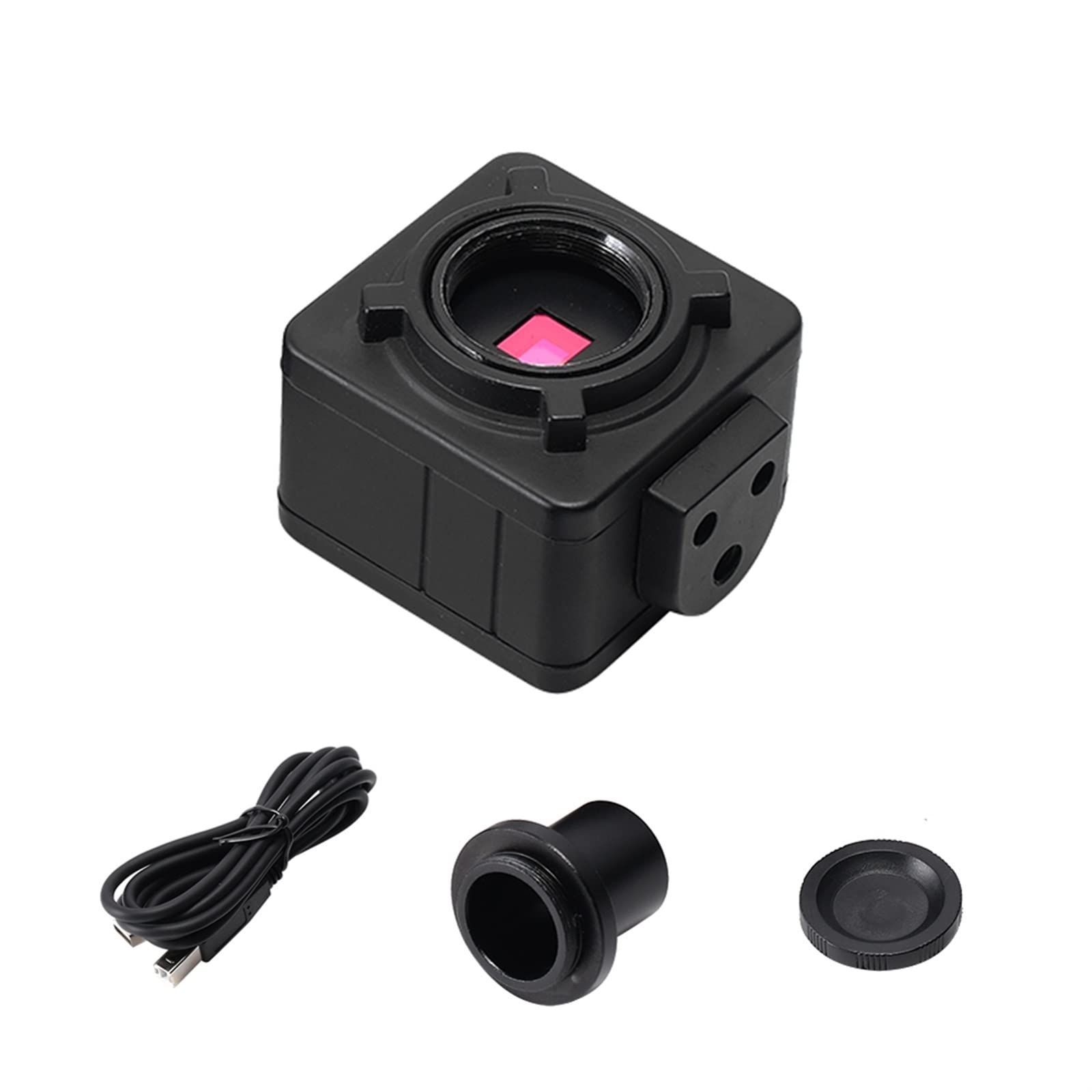 5MP USB Digital Microscope Camera with Free Driver - High Resolution Electronic Eyepiece for Adults, Industrial & Scientific Use | Perfect for PCB Inspection, Coin Collecting & Biological Research (Black)
