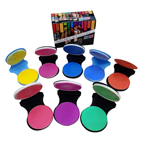 20 Volume Hair Developer Pen - Disposable Hair Chalk Stick with 8 Vibrant Colors for Temporary Hair Coloring & Styling | Perfect for Parties, Halloween, Cosplay & DIY Hair Art (Multicolor, One Size)