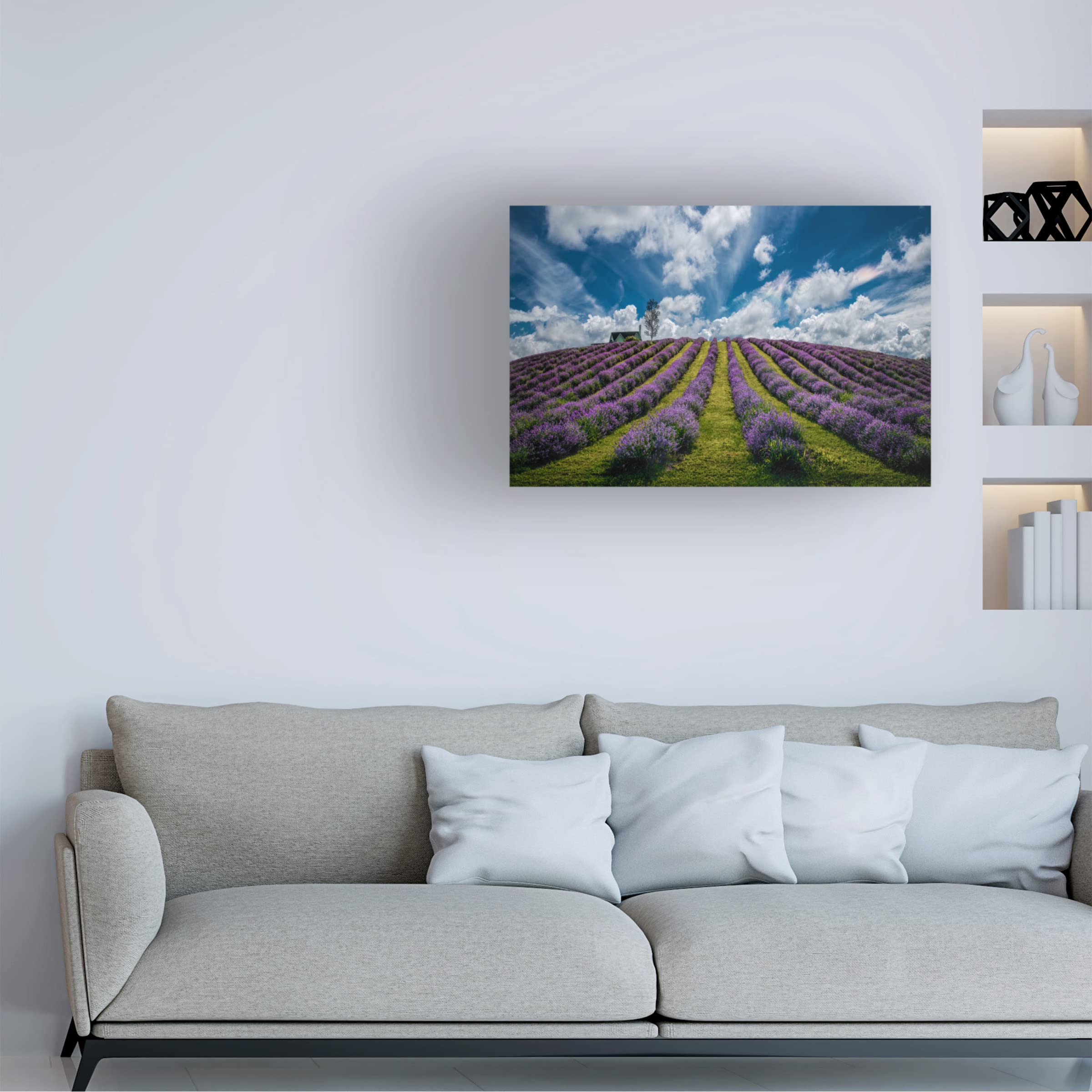 Trademark Fine Art 'Unforgettable Summer' Canvas Wall Art by Zoran Dujic LightHunter - Vibrant Beach Landscape Painting for Living Room, Bedroom & Office Decor