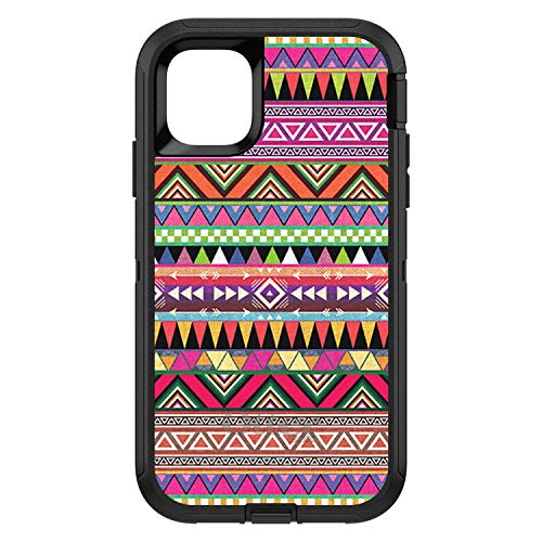 Pink Blue Orange Tribal Print On Black Case