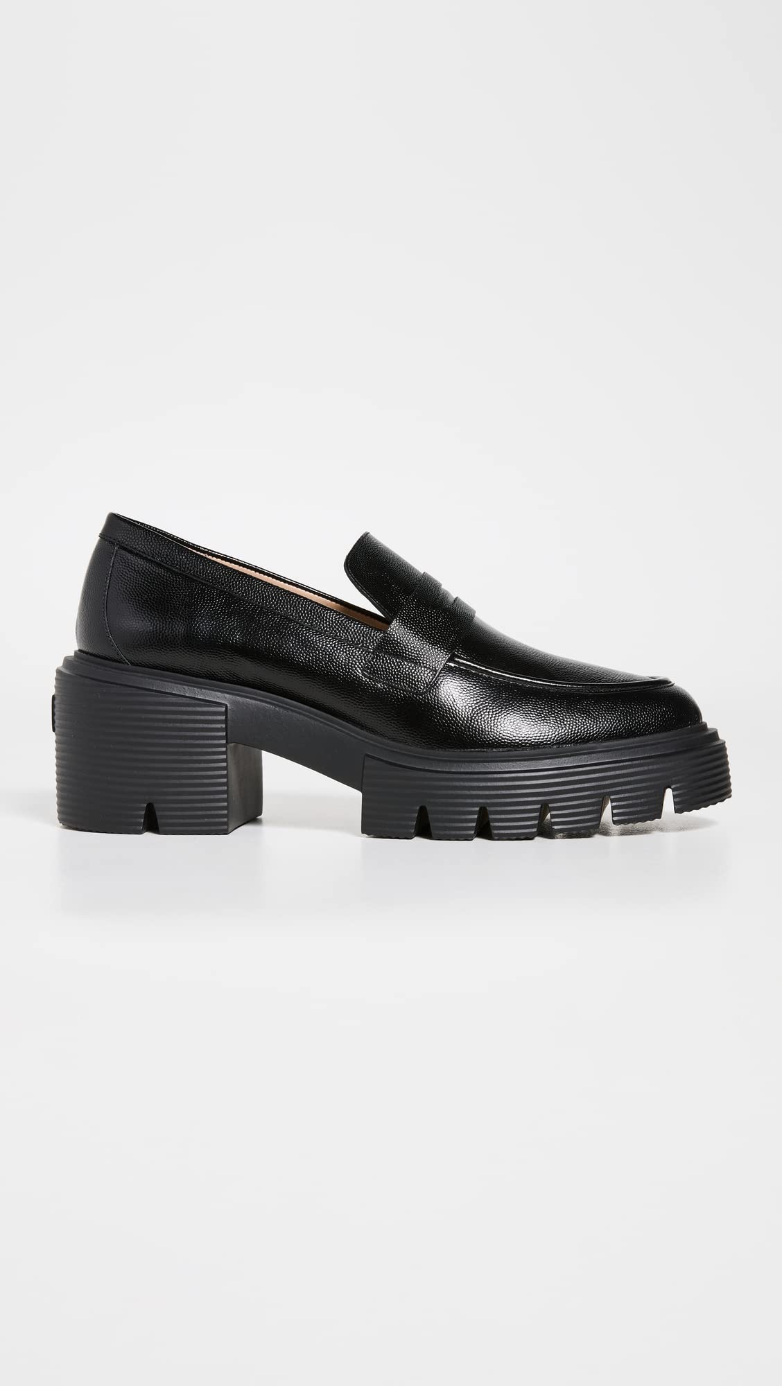 Stuart Weitzman Women's Soho Loafers - Comfortable Leather Slip-On Shoes for Work, Office & Casual Wear | Stylish & Durable Women's Loafers for Everyday Use
