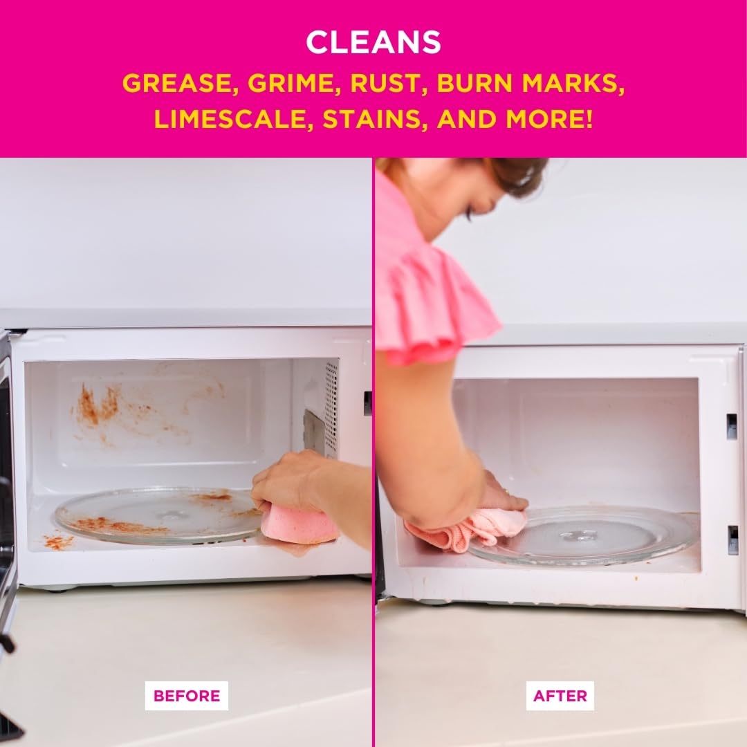 Stardrops The Pink Stuff Miracle Cream Cleaner 16.9 Fl Oz (500ml) - Powerful Stain Remover for Kitchen, Bathroom & Household Surfaces