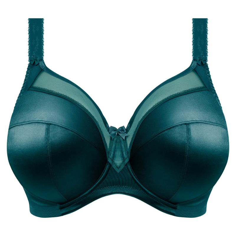 Goddess Keira UW Banded Bra Deep Teal - Comfortable Support for Yoga, Workouts & Everyday Wear