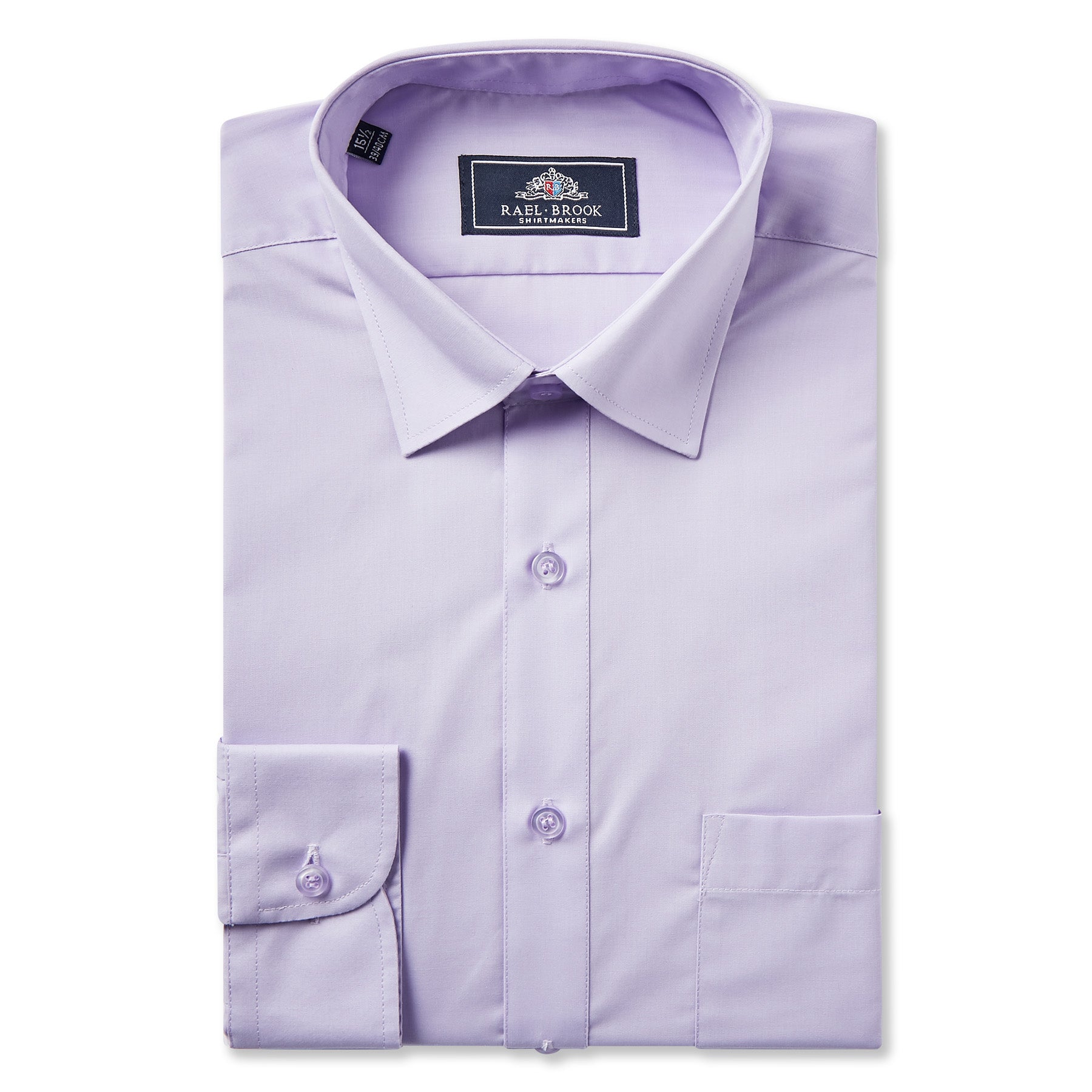 Men's Lilac Button-Down Shirt - Classic Fit Casual Dress Shirt for Office, Wedding & Everyday Wear