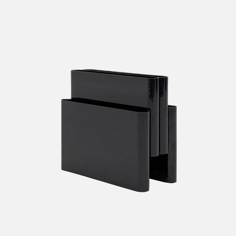 Modern Leather Folio Stand Magazine Rack - Elegant Desktop Organizer for Office, Home & Library | Perfect for Books, Files & Decorative Display