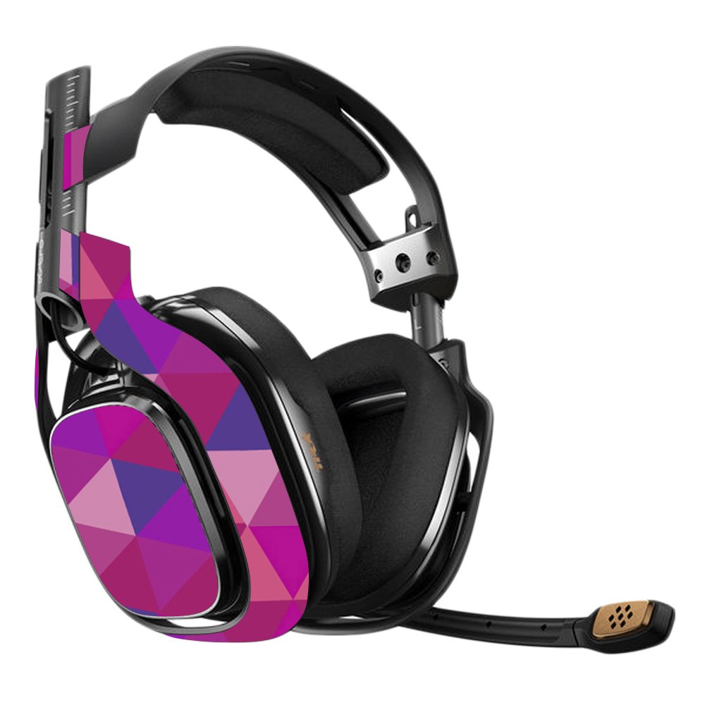 MightySkins Vinyl Decal Wrap Cover for Astro A40 3rd Gen Gaming Headset - Pink Kaleidoscope Design | Protective, Durable & Customizable Skin | Easy to Apply & Remove | Made in USA | Perfect for Gaming, Streaming & Personalization