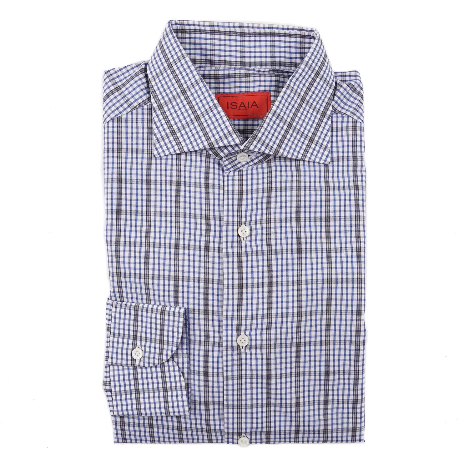 Isaia Modern 'Mix Fit' Cotton Dress Shirt for Men - Slim Fit Business Casual Shirt - Perfect for Office, Weddings & Formal Events