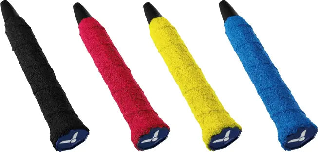 Victor GR334C Thin Badminton Racket Towel Grip - Premium Sweat Absorbent Replacement Grip for Badminton, Tennis, Squash Rackets - Perfect for Sports Training & Competitive Play