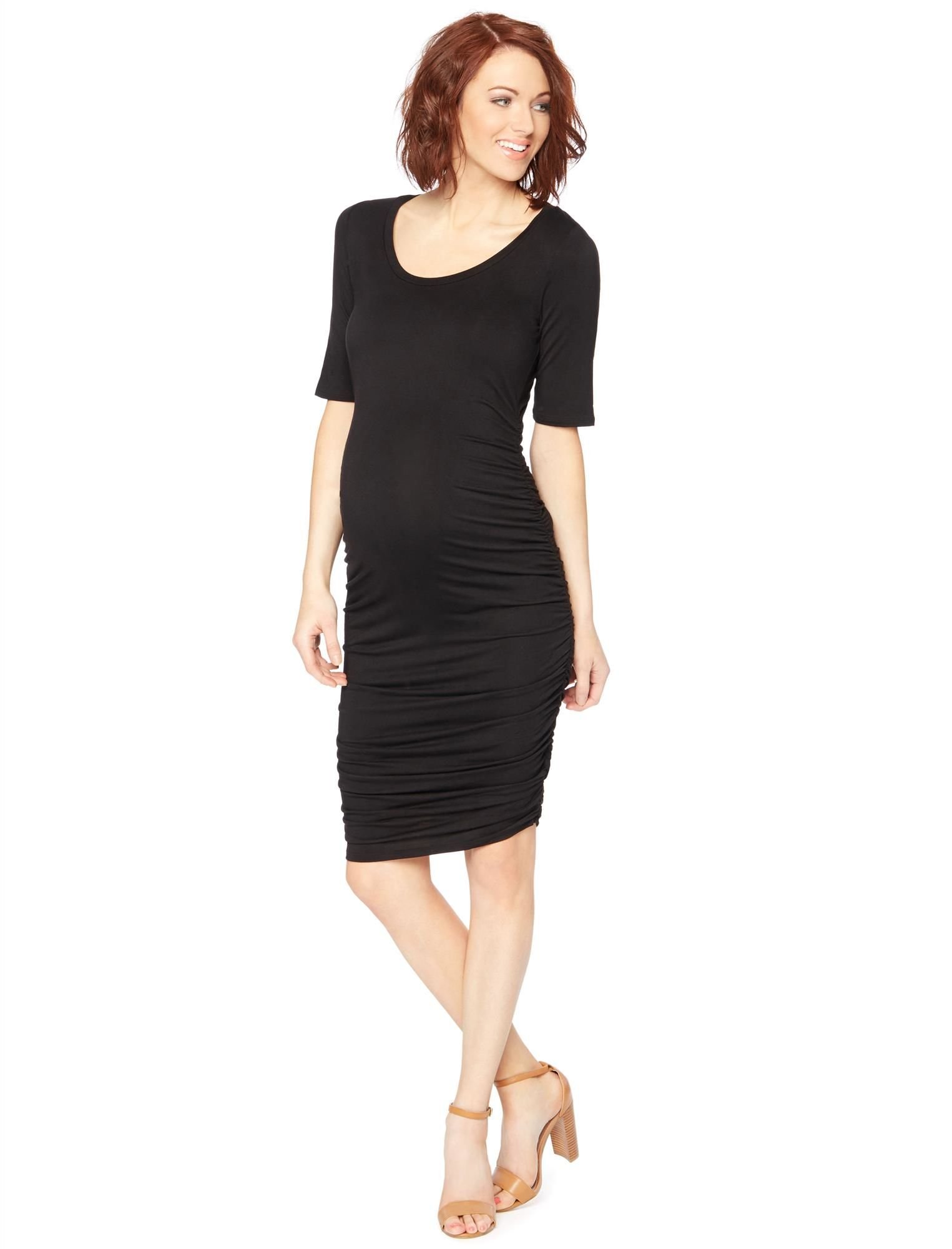 Stylish Maternity Bodycon Dress for Women - Comfortable & Flattering Pregnancy Outfit for Casual Wear or Baby Shower | Perfect for Everyday Use, Special Occasions & Maternity Photos