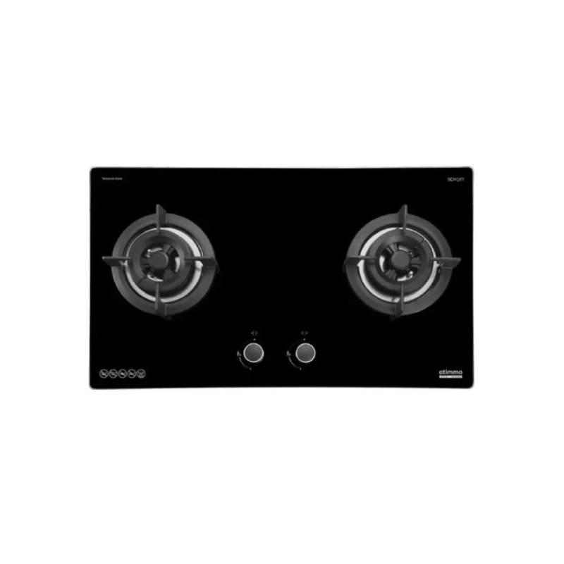 Europace ECH5501DBK 90cm Slimline Range Hood + EBH3291U OTIMMO 2 Burner 90CM Stainless Steel Built-in Gas Cooktop - Perfect for Modern Kitchens & Open-Plan Living Spaces