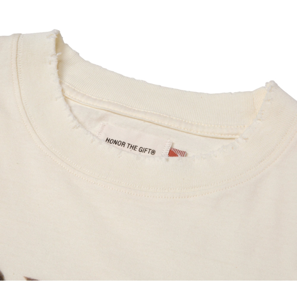 Honor The Gift Tobacco Field SS Tee Bone - Premium Cotton Short Sleeve T-Shirt for Men - Casual Streetwear & Everyday Wear