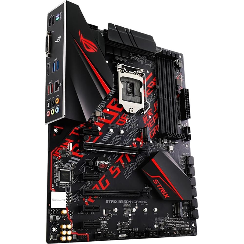 ASUS ROG STRIX B360-H Gaming Motherboard - LGA1151 Socket, Intel B360 Chipset, ATX Form Factor - Perfect for PC Gaming & Streaming Builds