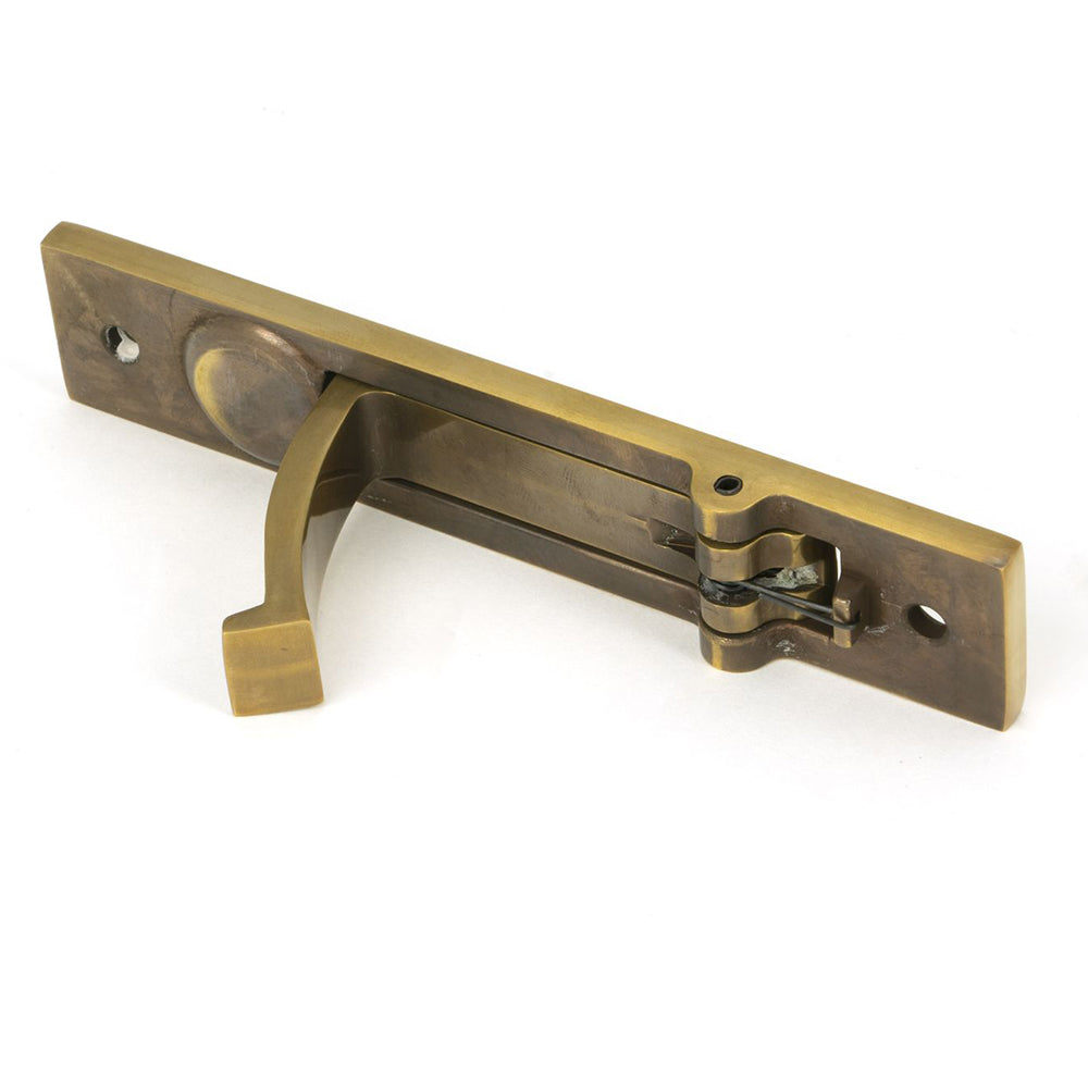 Vintage Antique Brass Sliding Door Edge Pull Handle - Elegant Cabinet & Closet Hardware for Home & Office Decor