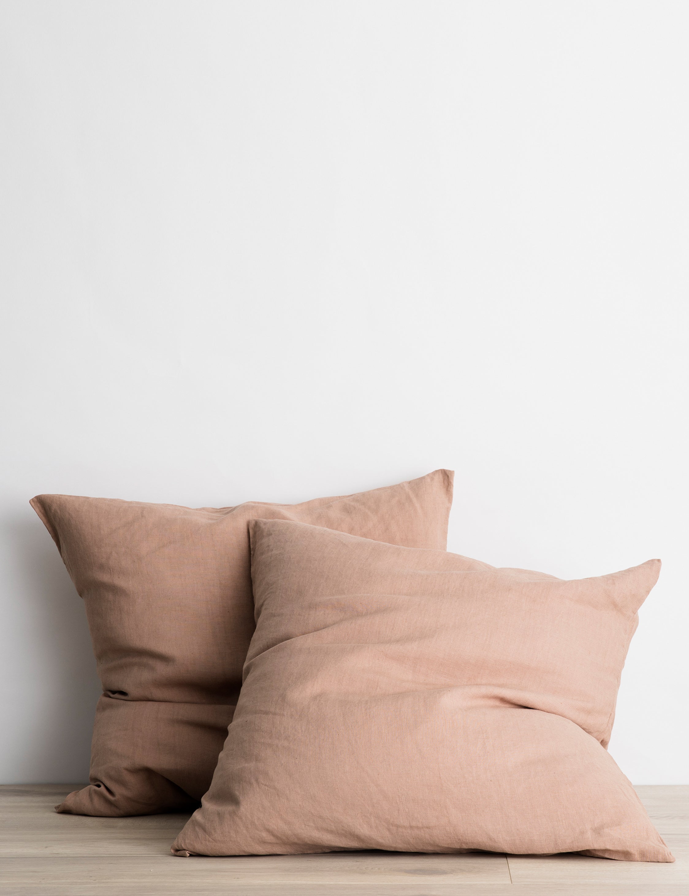 Premium European Flax Linen Euro Pillowcase Set of 2 - 100% Natural Breathable Bedding for Side Sleepers & Hot Sleepers - Perfect for Master Bedroom, Guest Room & Luxury Hotels