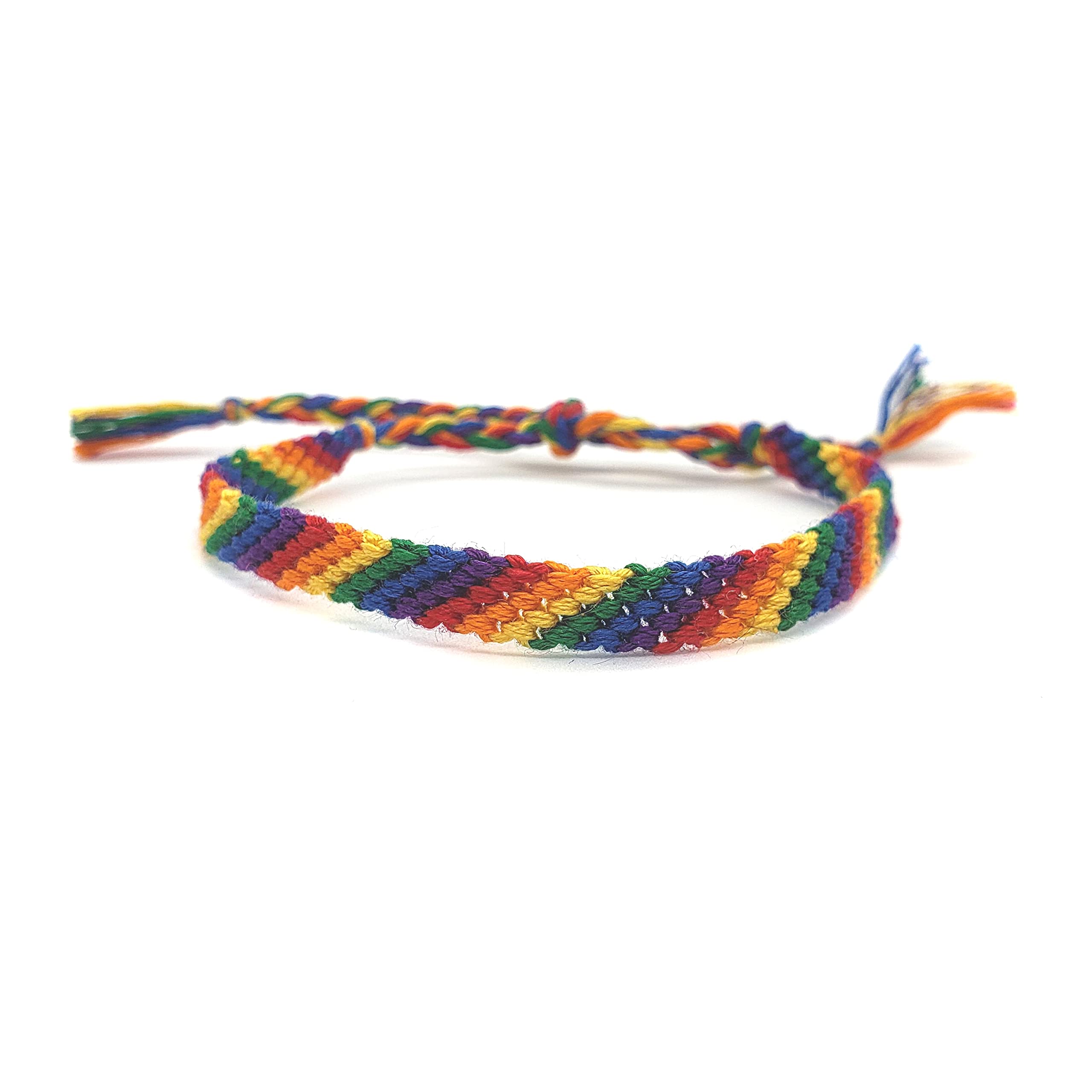 LGBTQ Gay Pride Rainbow Handwoven Anklet Bracelet - Stylish Accessory for Pride Parades, Festivals & Everyday Wear