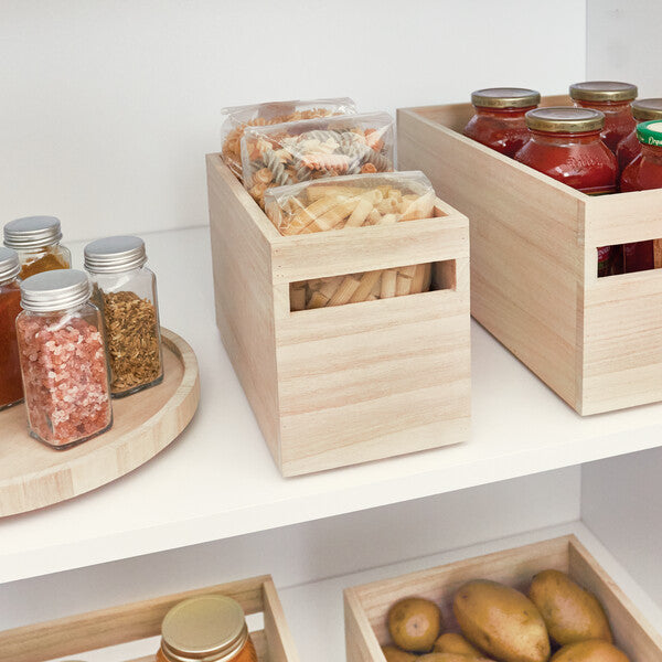 Premium Wooden Handle Trash Bin - Durable & Stylish Waste Basket for Kitchen, Bathroom, or Office Use