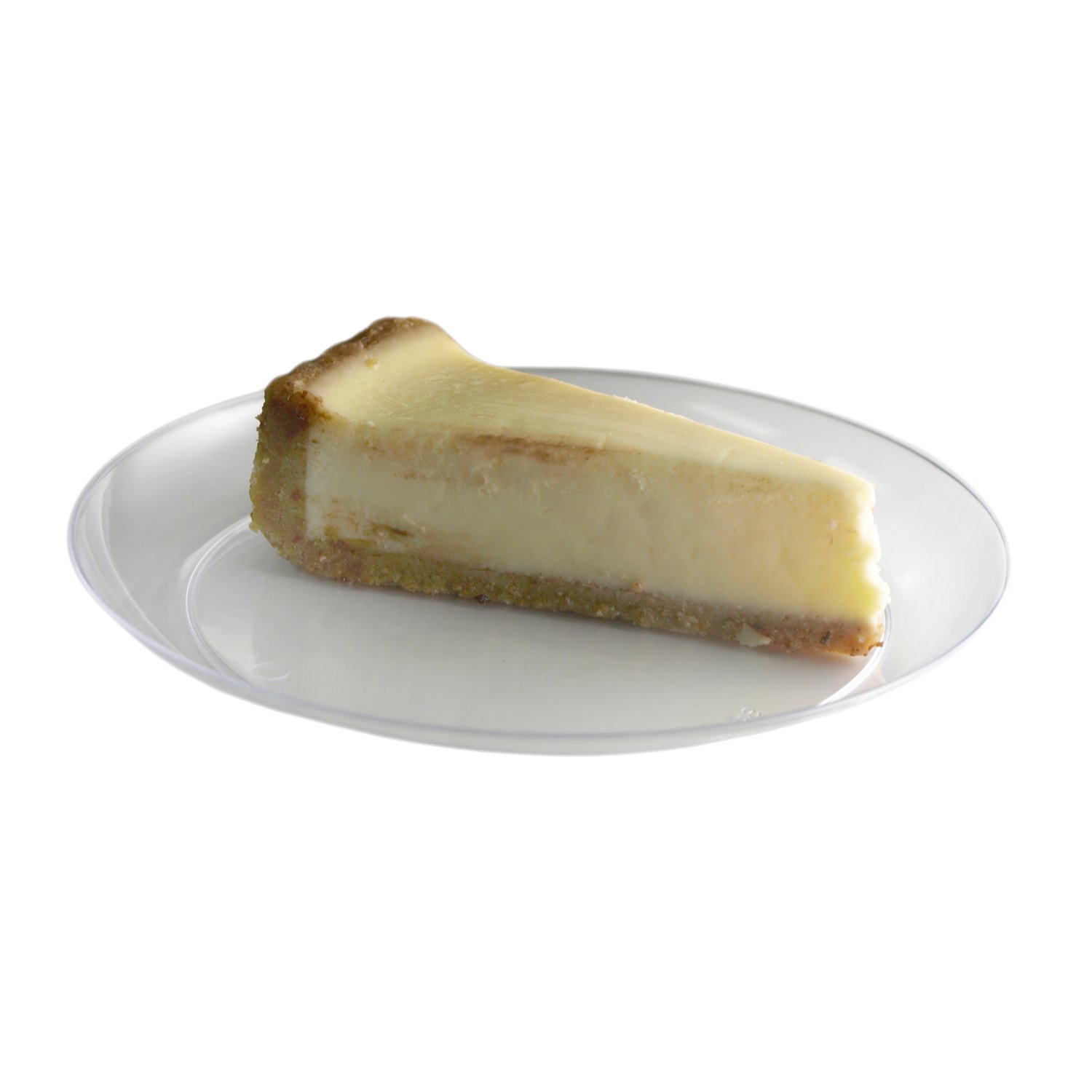 80-Count 6-Inch Clear Hard Plastic Dessert & Appetizer Plates - Perfect for Parties, Weddings, BBQs, and Catering Events