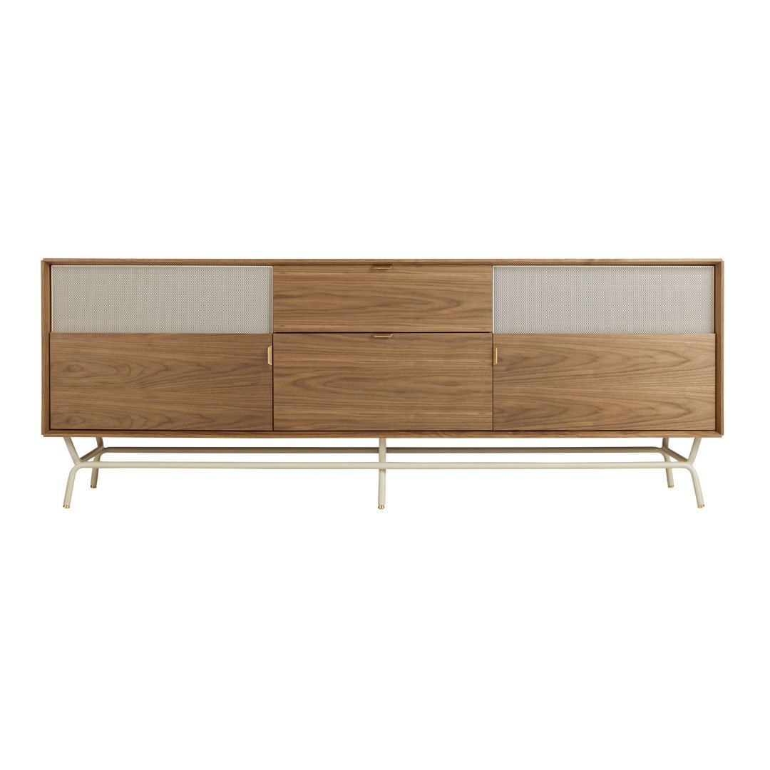 2-Door 2-Drawer Entryway Console Table - Modern Narrow Hallway Sofa Table for Small Spaces, Living Room & Bedroom Storage Furniture