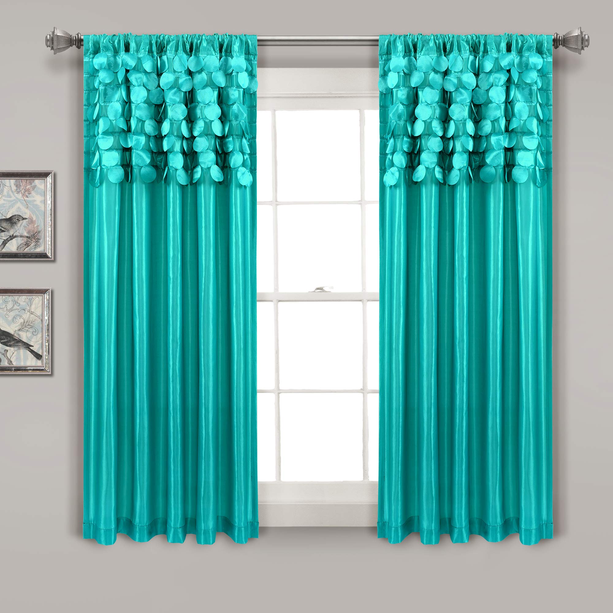 Lush Decor Circle Dream Window Curtains Panel Set - 54