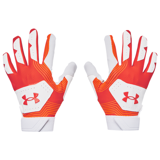 UA Clean Up 21 Batting Glove - Orange (1365461-860) | Baseball Training & Game Accessories for Youth & Adults | Perfect for Practice, Games & Fielding