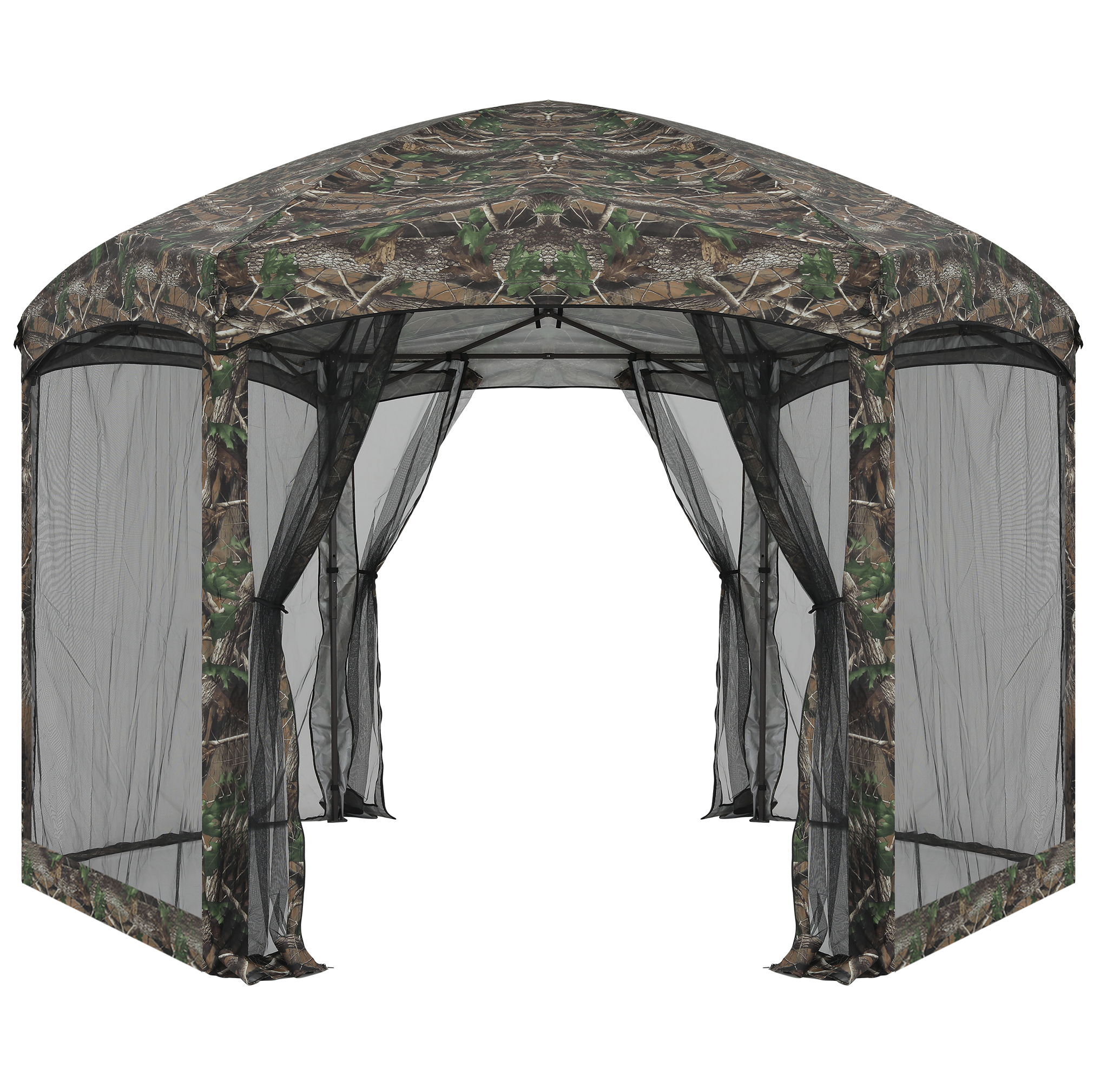 ABCCANOPY 6-Sided Instant Screened Gazebo Tent - 6x6ft Outdoor Screen House for Patio, Backyard, Camping & Picnic Shelter - Easy Setup & Mosquito Protection
