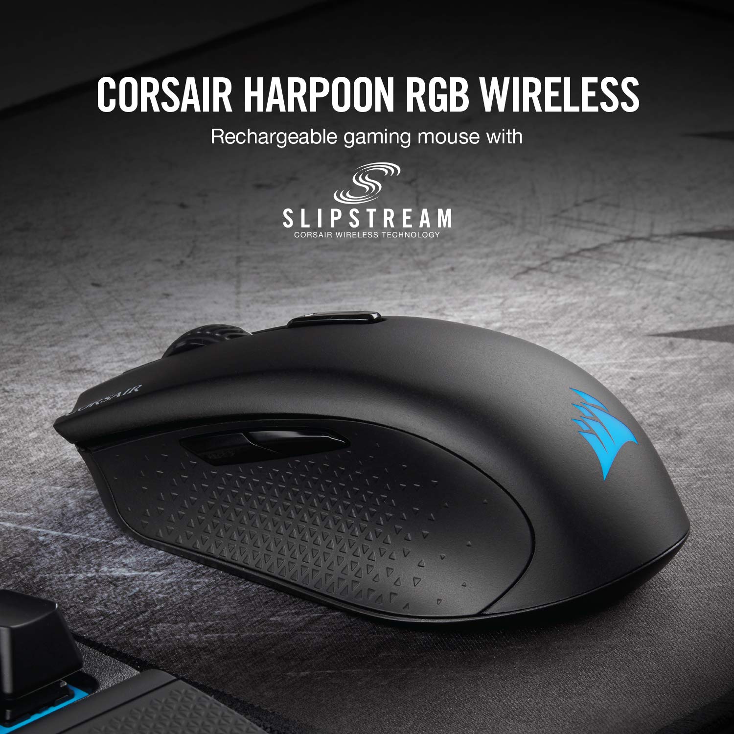 Corsair K63 Wireless Mechanical Gaming Keyboard - Black & Harpoon Wireless RGB Rechargeable Gaming Mouse with Slipstream Technology (10000 DPI) | Perfect for PC Gaming, Streaming & Esports | Fast Wireless Connectivity & RGB Lighting for Ultimate Gaming Setup