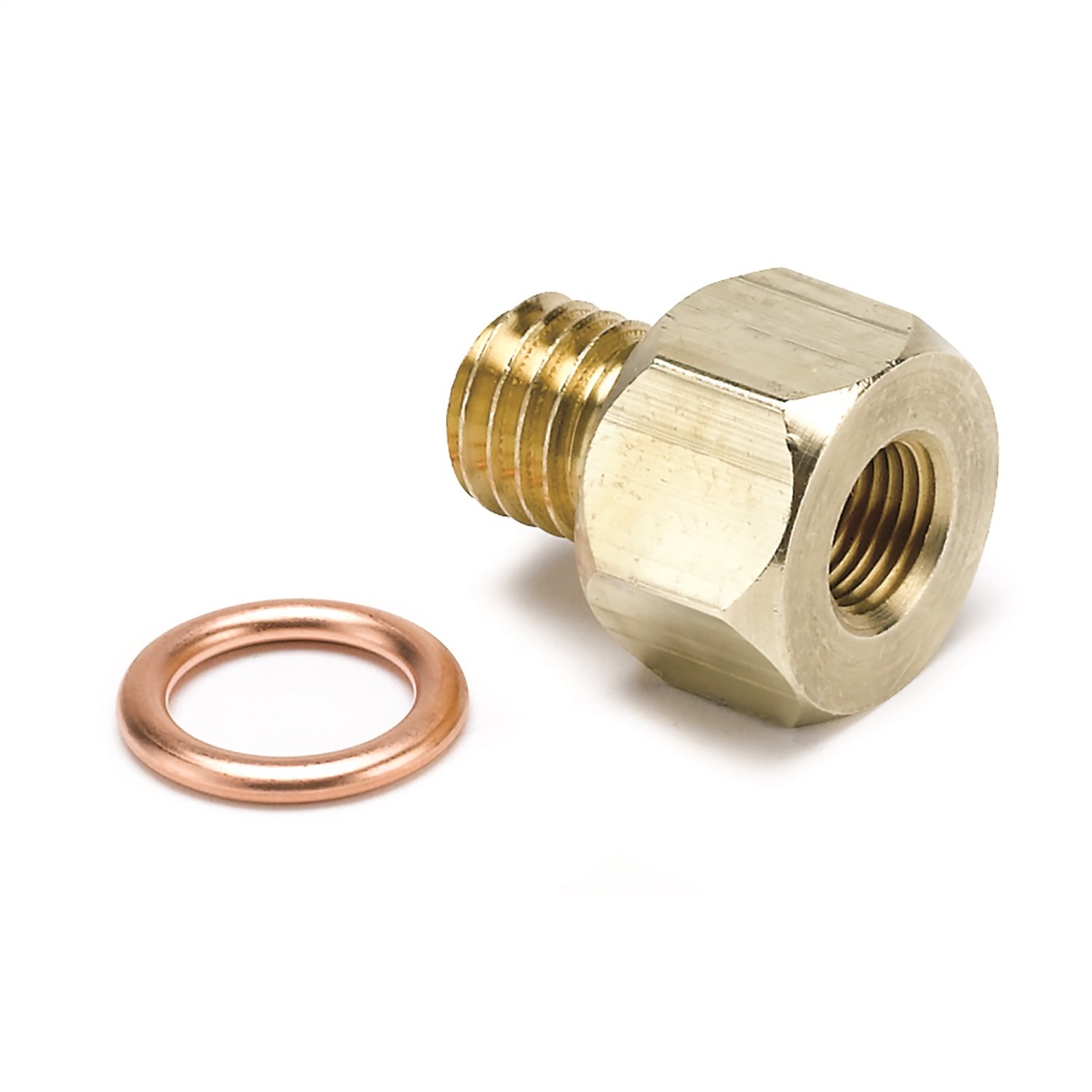 AUTO METER 2278 Metric Adapter for Electric Temperature Gauge - Universal Fit for Cars, Trucks & Motorcycles - Engine Cooling System Monitoring