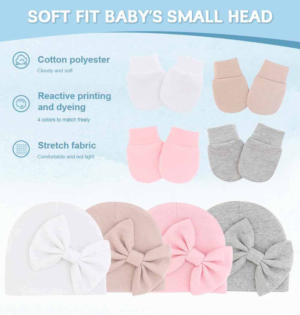 Adorable Baby Mittens for Newborns - Soft No Scratch Gloves for Boys & Girls, Infant & Toddler Hand Protectors - Perfect for Sleeping, Outdoors & Cold Weather Protection