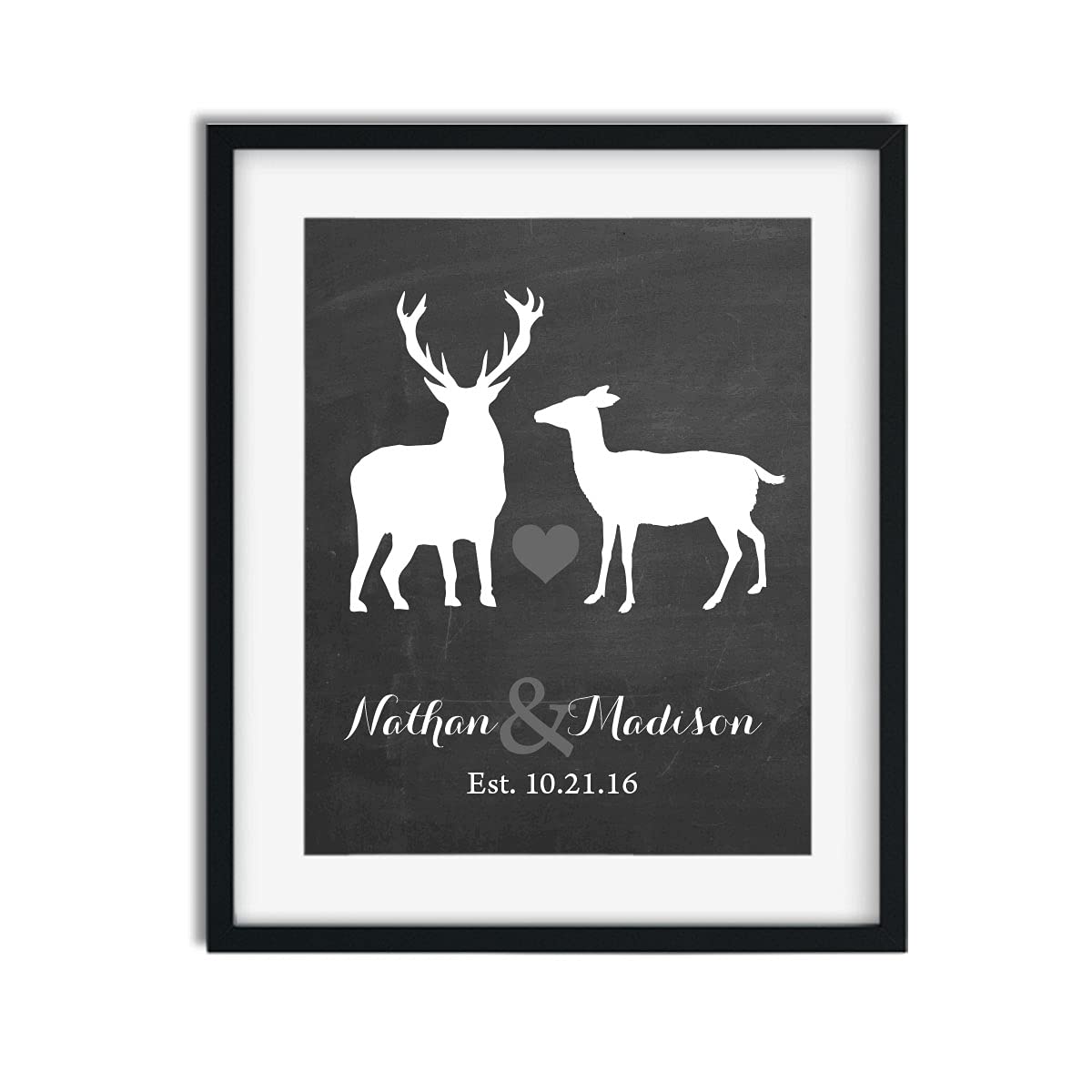 Rustic Wedding Paper Art Print - Custom Hunting Wedding Decor for Couples - Personalized Welcome Sign with Names - Unique Wedding Gift Idea - Perfect for Barn Weddings, Hunting Theme Receptions & Anniversary Gifts