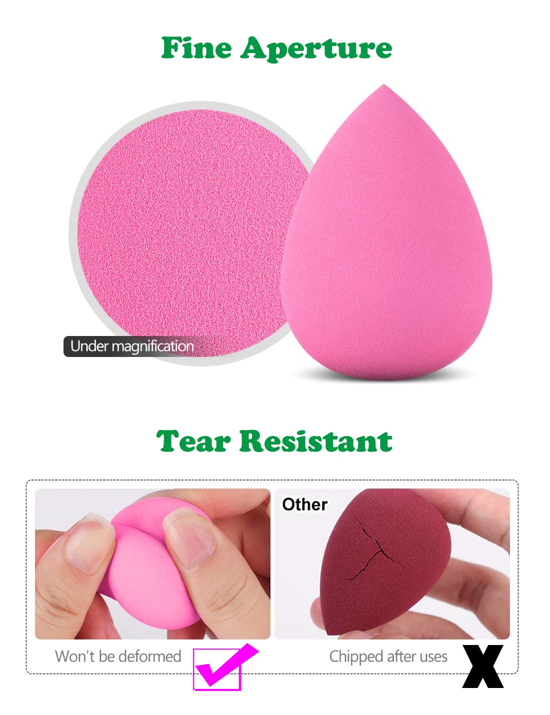 15 Pcs Makeup Sponge Set - Beauty Blender Foundation Sponge for Liquid, Cream & Powder Makeup with 2 Blender Holder Stands (3 Colors) - Perfect for Professional Makeup Artists & Everyday Beauty Routine