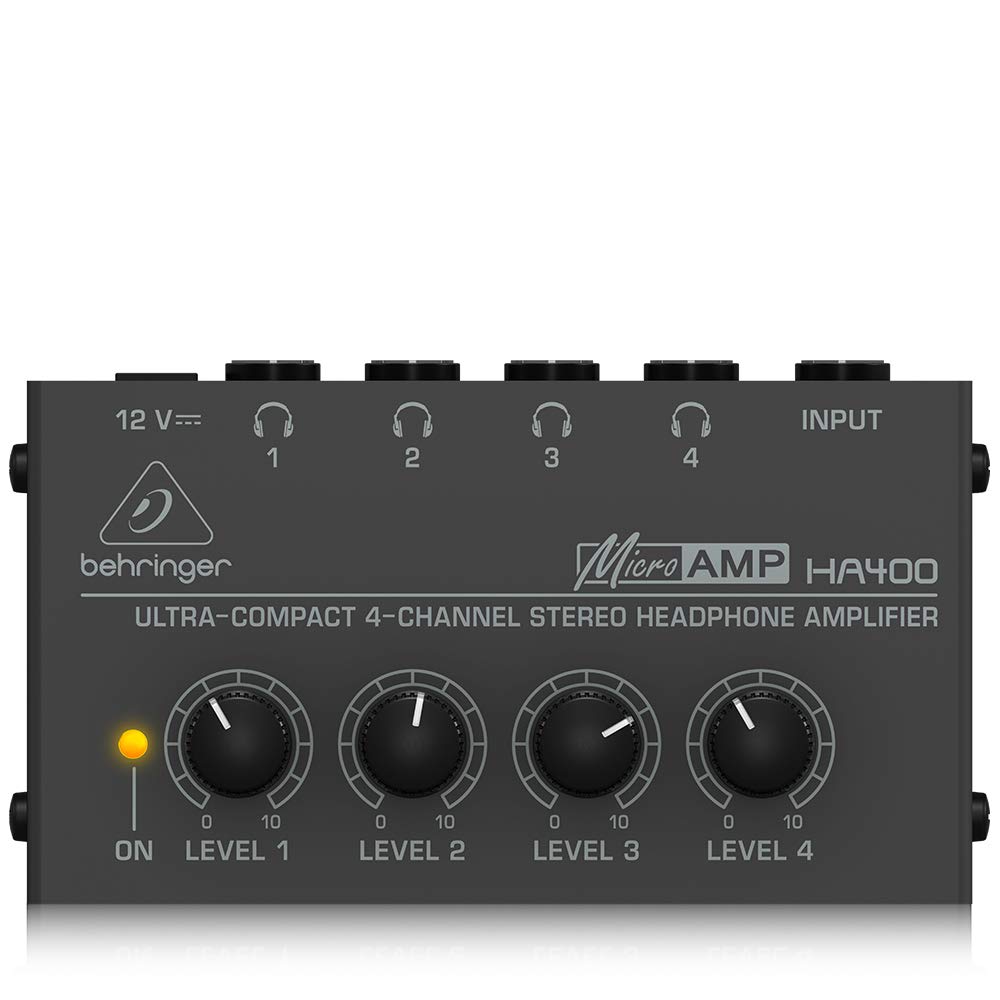 PreSonus HP4 4-Channel Headphone Amplifier & Audio-Technica ATH-M50X Professional Studio Headphones Bundle - Perfect for Music Production, Podcasting & Home Recording Studios
