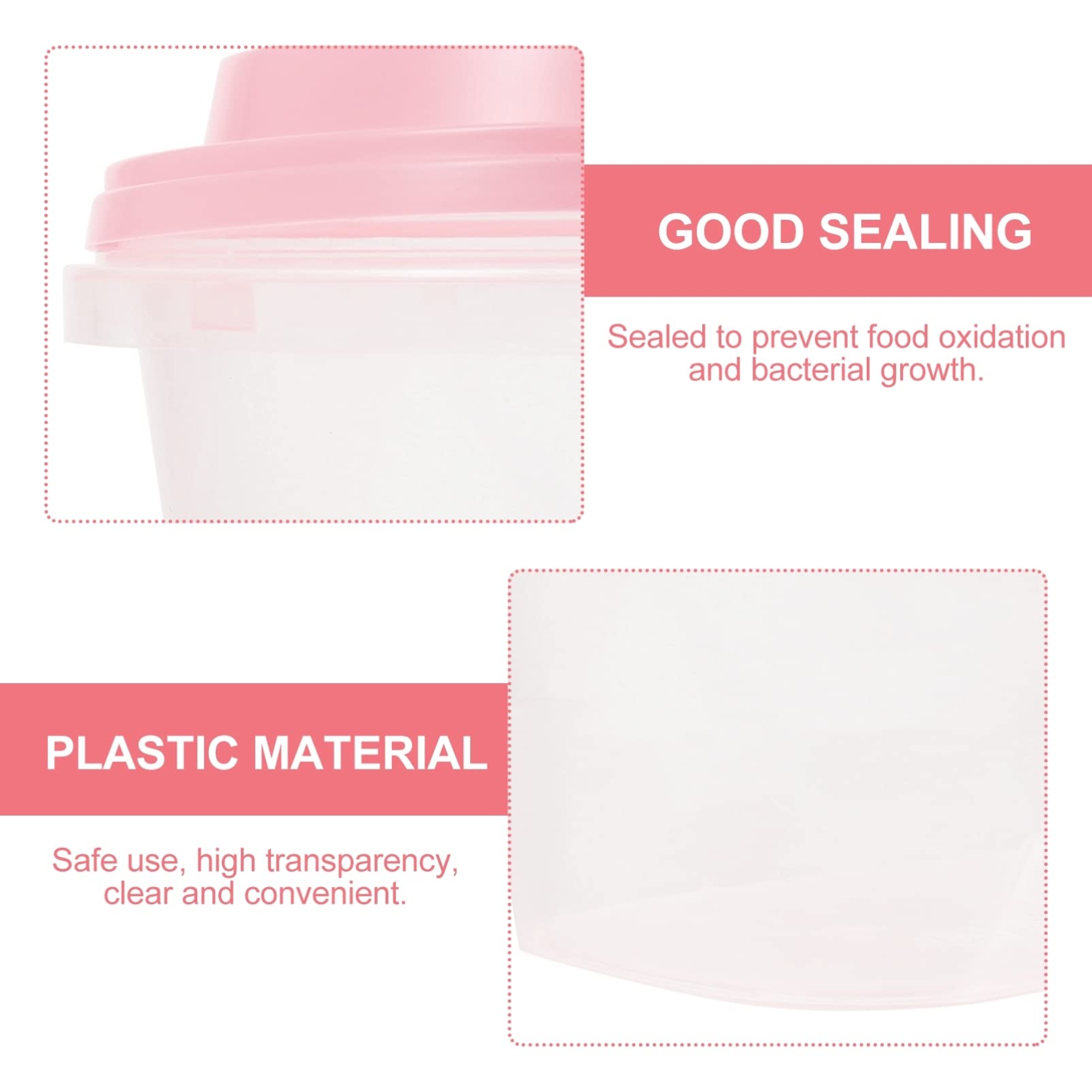 YARNOW 2-Piece Oval Ice Cream Storage Containers with Lids - Leakproof Freezer-Safe Containers for Homemade Ice Cream, Cake Storage & Kitchen Organization (Pink) | Perfect for Home Baking, Party Desserts & Long-Term Freezer Storage