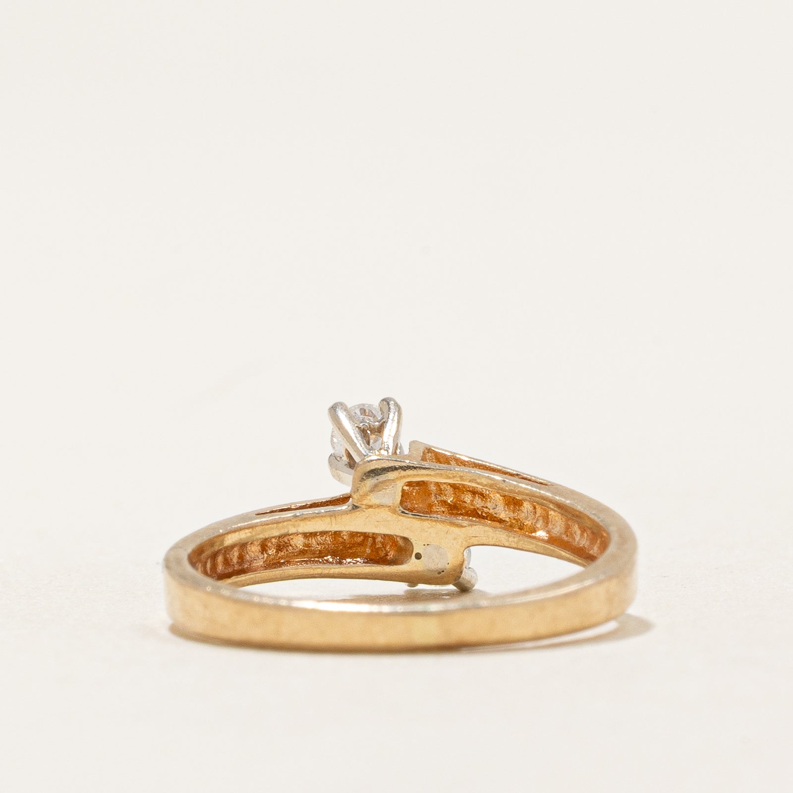 0.09ctw Two Stone Diamond Wedding Band Ring - Size 2.75 | Elegant Stackable Ring for Anniversary, Engagement & Everyday Wear