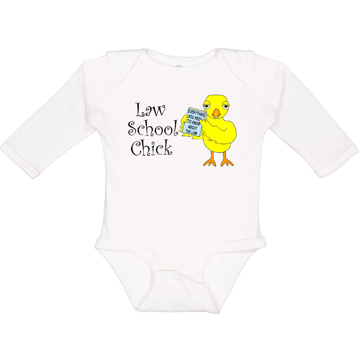 Inktastic Law School Chick Long Sleeve T-Shirt - Funny Law Student Gift for Women - Perfect for Class, Study Sessions & Campus Life
