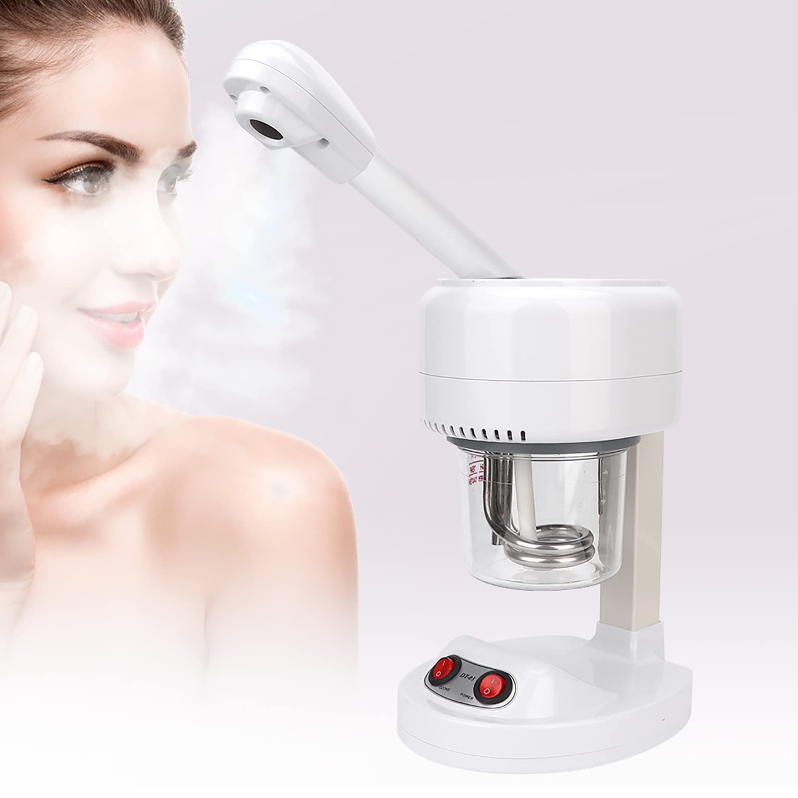 Portable Facial Steamer for Deep Cleansing - Hot Mist Face Steamer with Warm Moisturizing Spray for Hydration & Skin Care | Home Spa & Travel Use | UK Plug