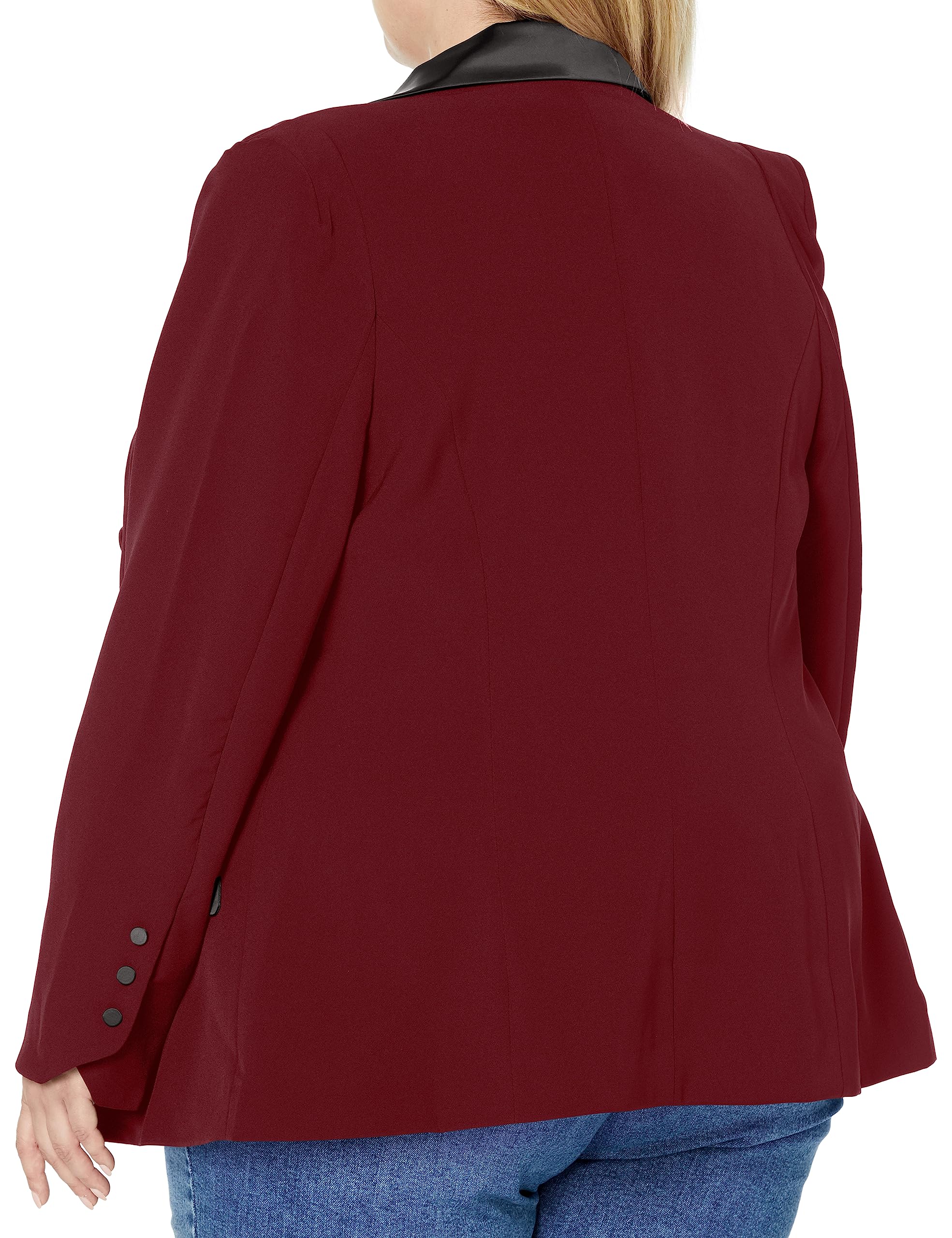 City Chic Women's Plus Size Luxe Tuxedo Jacket - Elegant Formal Blazer for Work, Parties & Special Occasions